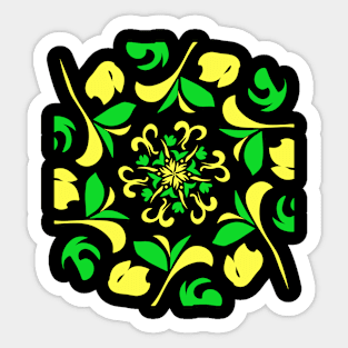 Mandala flowers abstract Sticker
